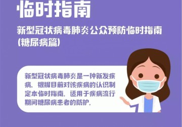 新型肺炎防控期间糖尿病老人临时指南